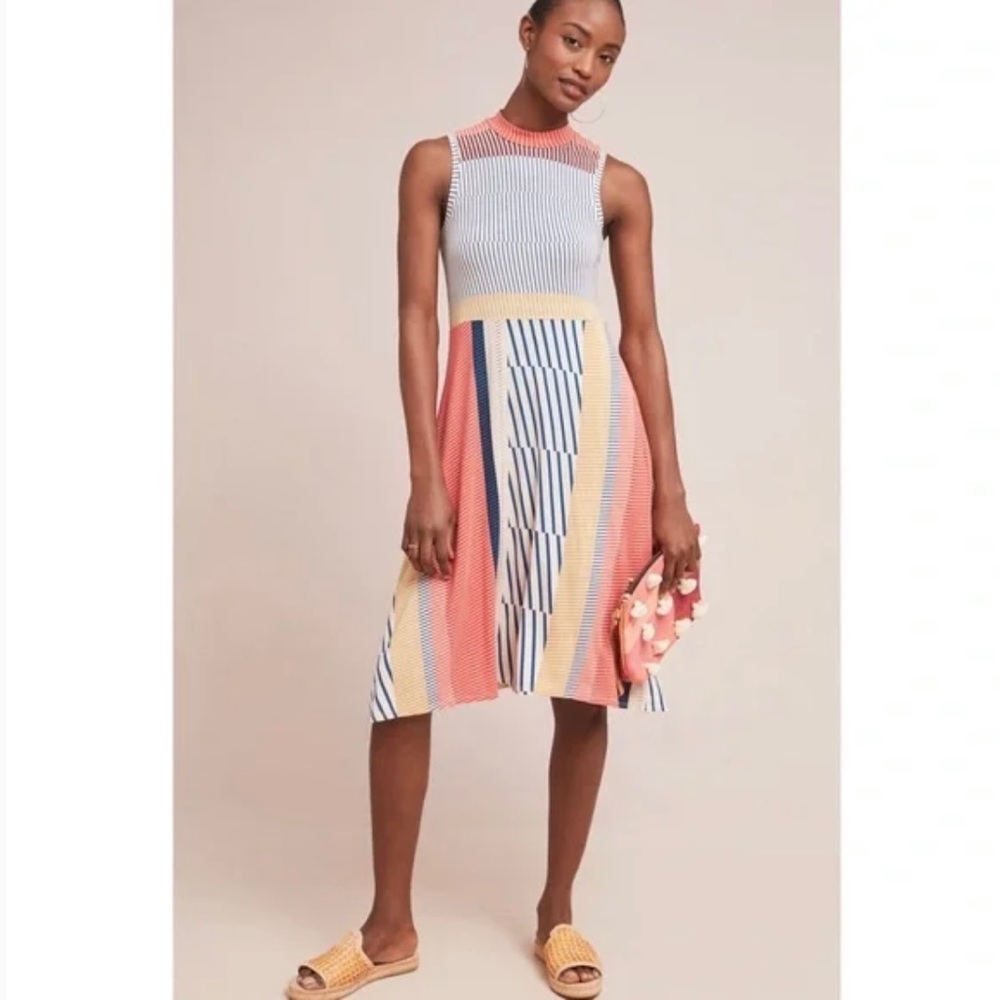 Maeve Anthropologie Cleary Midi Dress Size M